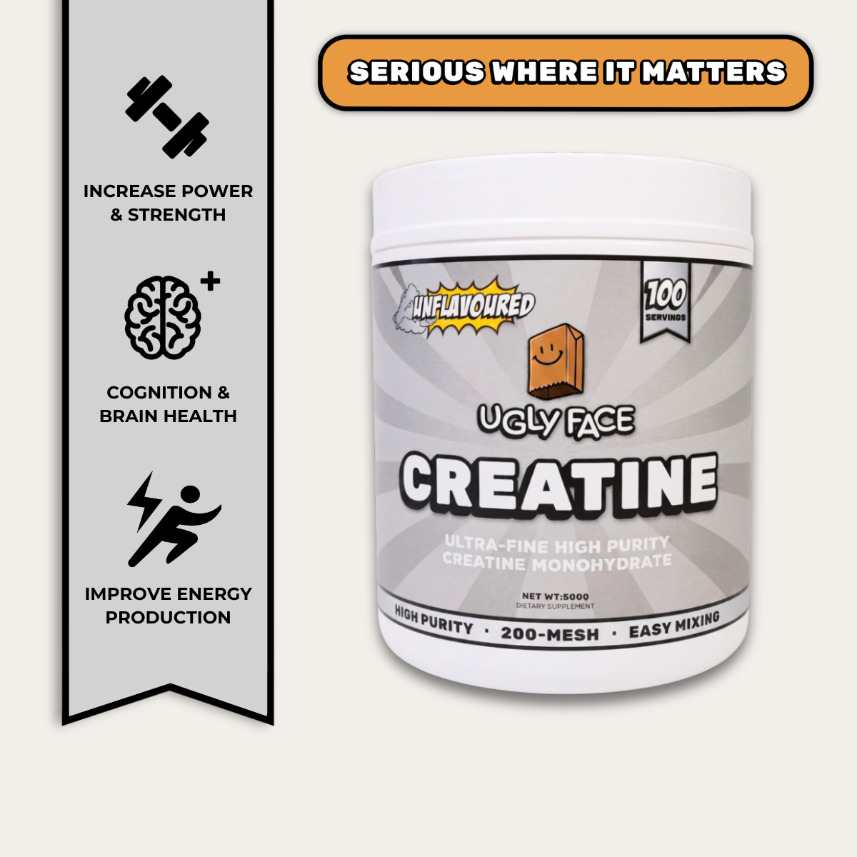UGLYFACE® CREATINE MONOHYDRATE